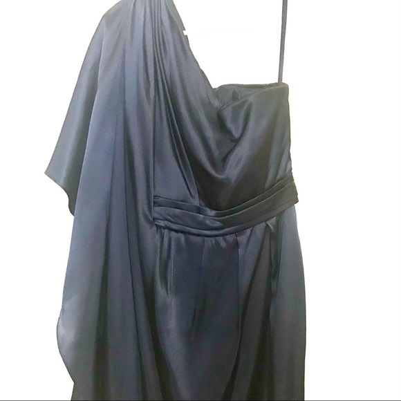 BARI JAY One-Shoulder Formal Dress - Navy Size8/10 - Picture 10 of 10